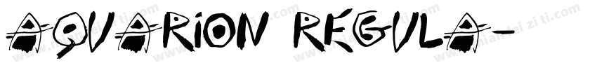 Aquarion Regula字体转换